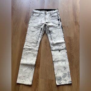 GIVENCHY CRACKLED PAINT JEANS MATTHEW WILLIAMS